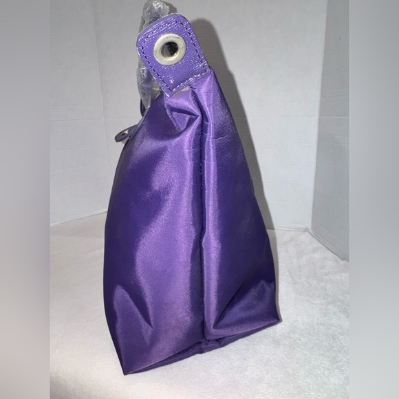 New Longchamp Le Pliage Purple Nylon Large Tote Handbag Purse Made In France - Picture 10 of 16